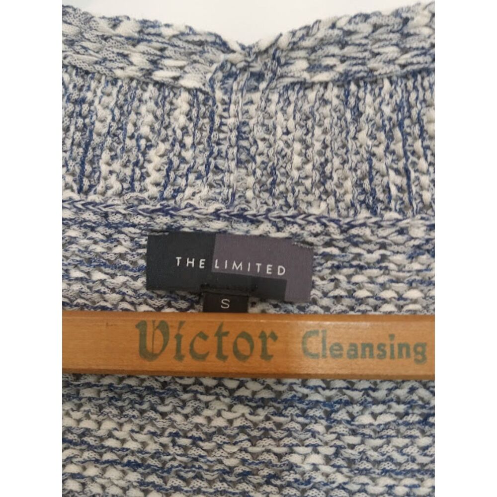 The Limited Women's Small Cardigan Sweater Marbled Blue - Picture 9 of 9